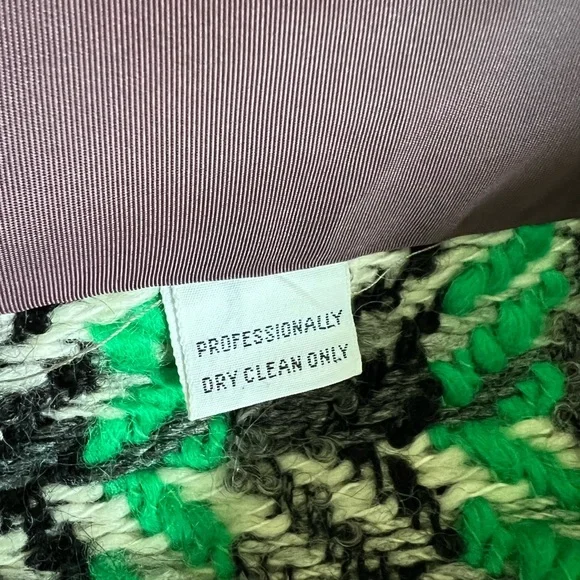 Vintage Leather-trimmed Wool Coat, 1970s - Picture 8 of 11